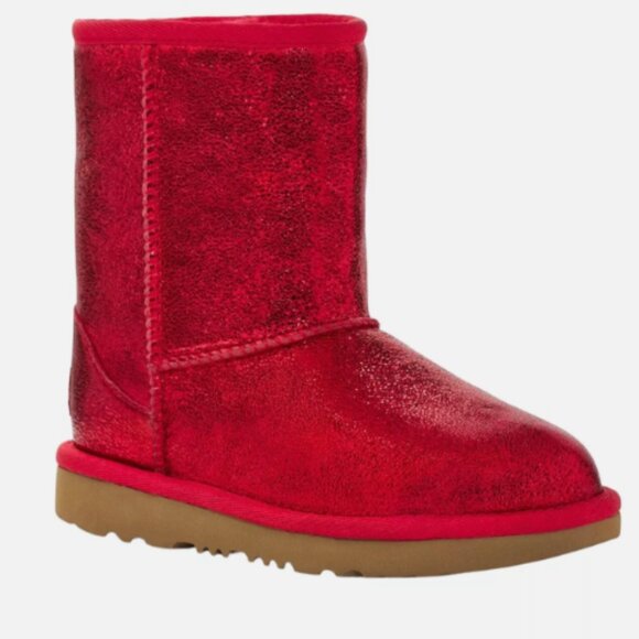 Ugg Kids Classic Ii Metallic Sparkle Short Boots